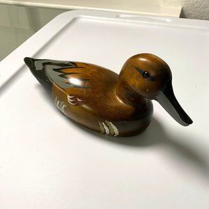 Beautiful Vintage Wooden Duck Decoy Hand Carved‎ Unsigned 10"
